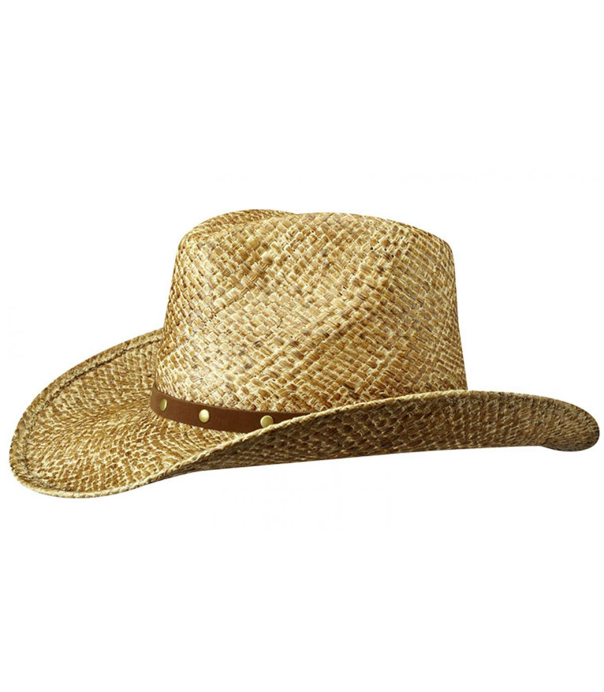 Cowboy straw hat Maplewood raffia